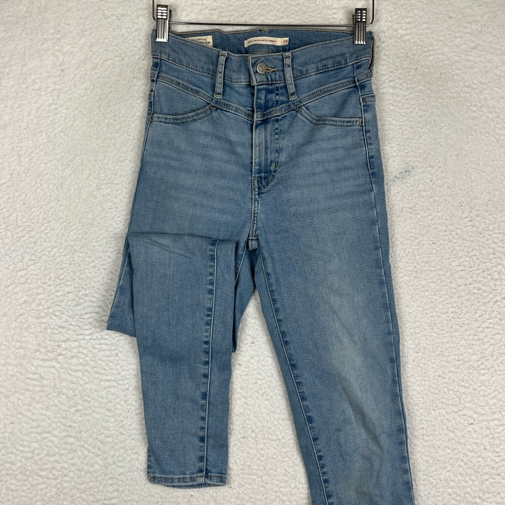 Levi’s high rise super skinny jeans